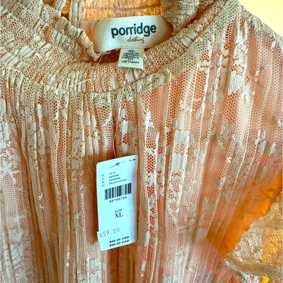 Anthropologie- Porridge Sheer Lace Top - BRAND NEW! - Picture 6 of 7